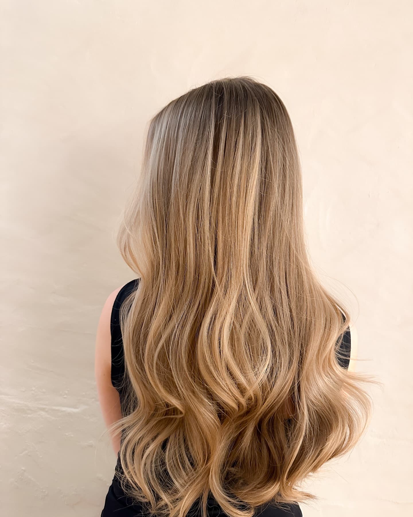 Naturlig bronde balayage med bølger